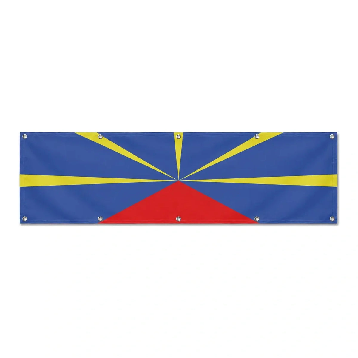 Drapeau de La Réunion grand format XL en polyester avec dix œillets