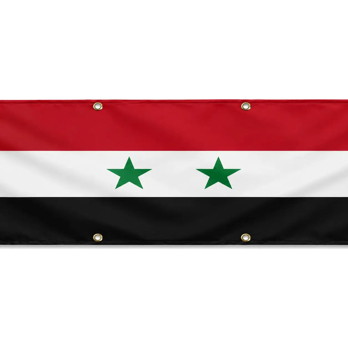 Drapeau syrie polyester résistant aux intempéries œillets