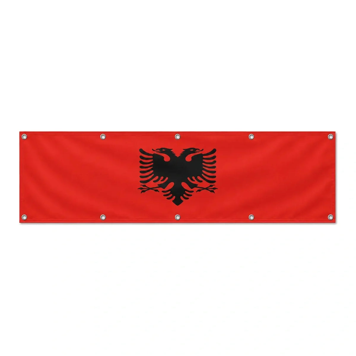Drapeau de l'Albanie grand format XL en polyester avec dix œillets