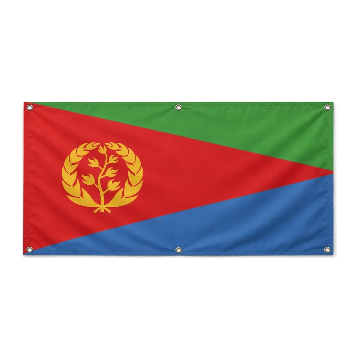Drapeau érythrée polyester résistant avec 6 œillets