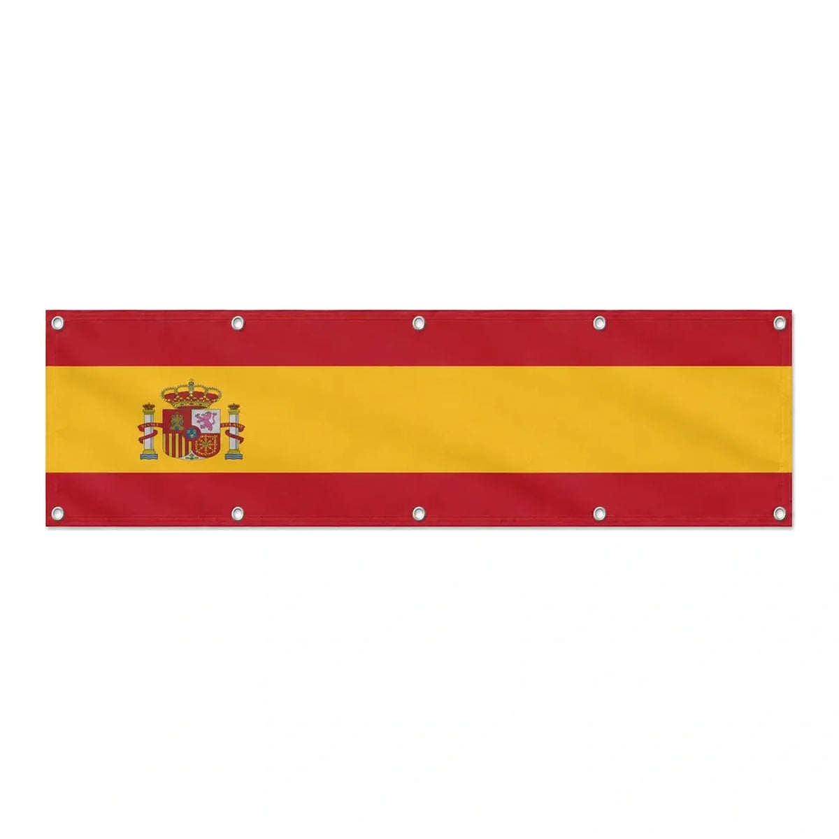 Drapeau de l'Espagne grand format XL en polyester avec dix œillets