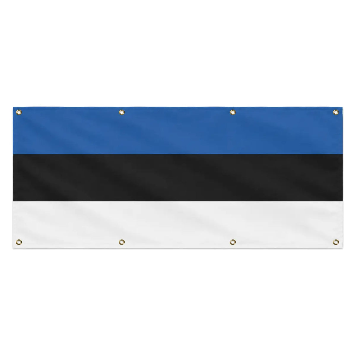 Drapeau estonie polyester résistant usage extérieur prolongé
