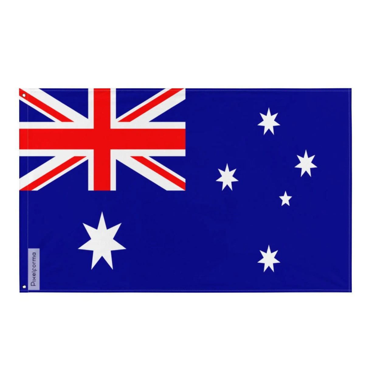 Drapeau île heard-et-macdonald polyester œillets à gauche