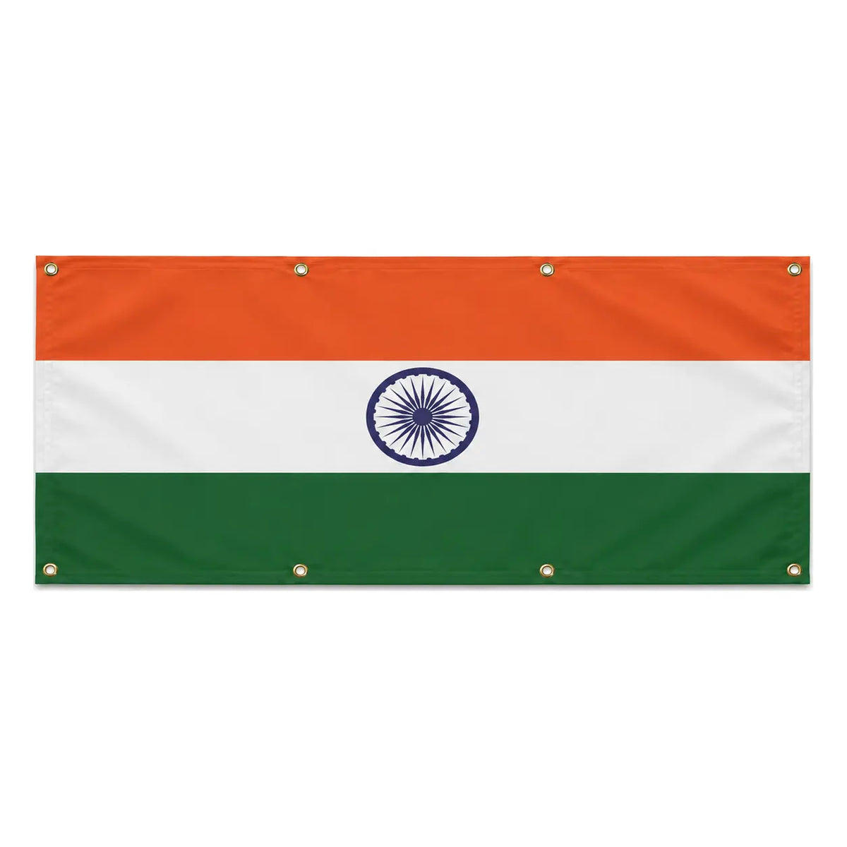 Drapeau inde polyester résistant avec œillets renforcés