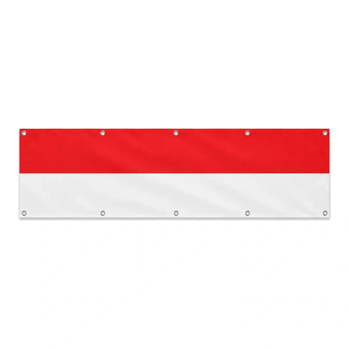 Drapeau de l'Indonésie grand format XL en polyester avec dix œillets
