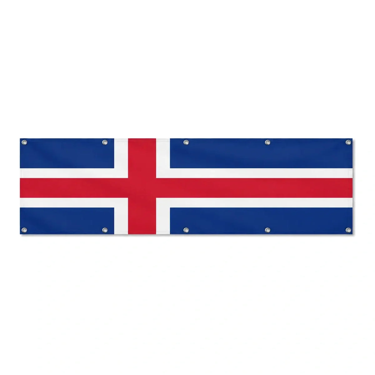 Drapeau de l'Islande grand format XL en polyester avec dix œillets