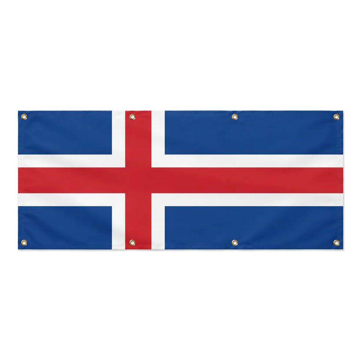 Drapeau islande polyester résistant avec œillets renforcés