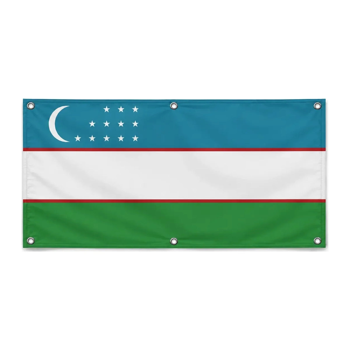 Drapeau ouzbékistan polyester résistant aux intempéries