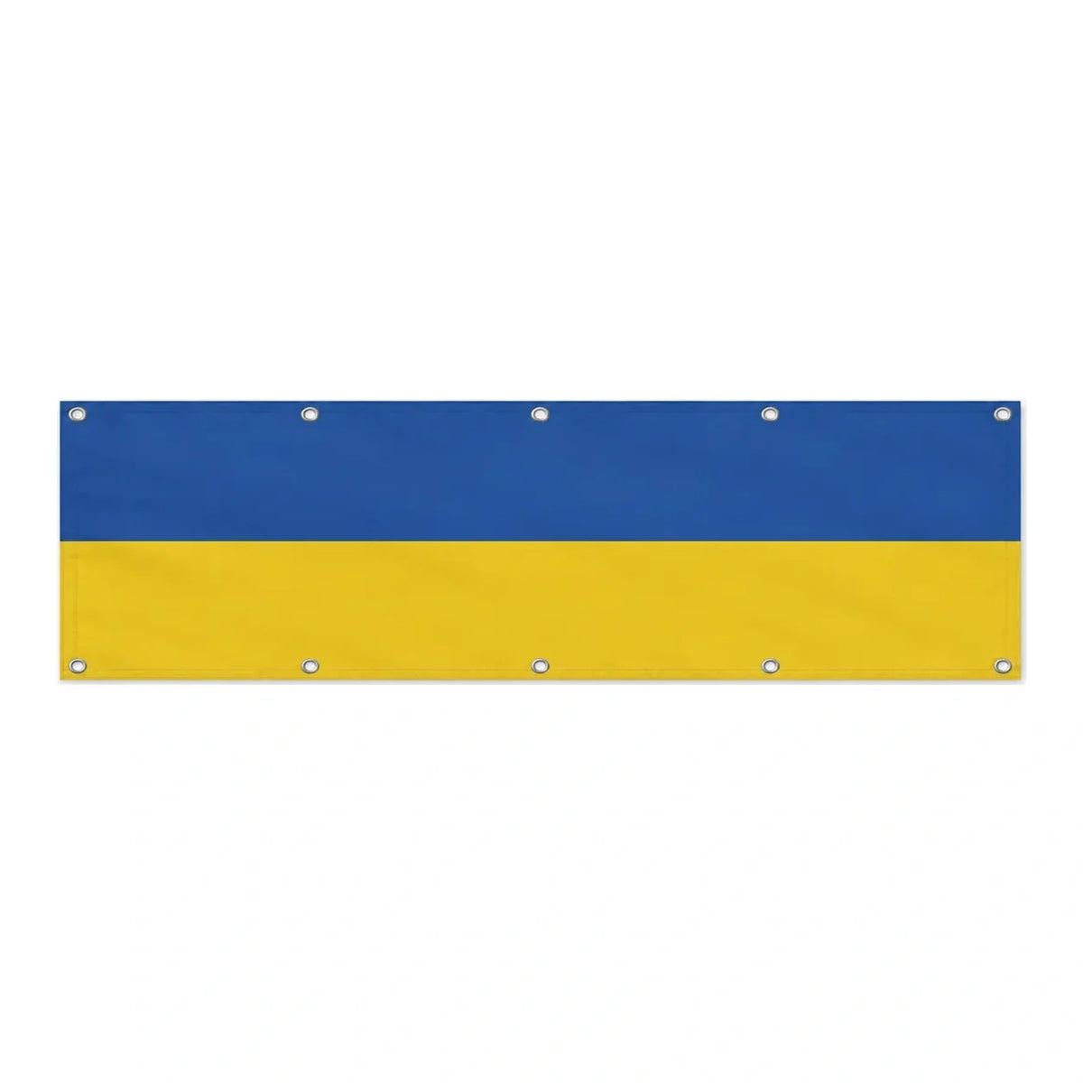 Drapeau de l'Ukraine grand format XL en polyester avec dix œillets