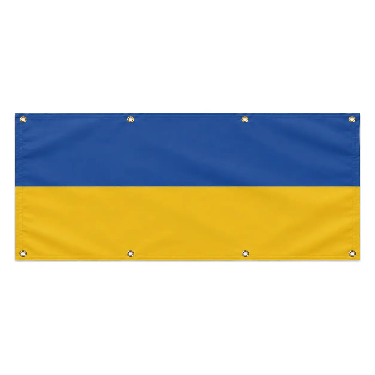 Drapeau ukraine en polyester résistant avec 8 œillets