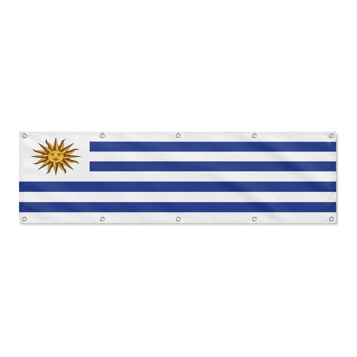 Drapeau de l'Uruguay grand format XL en polyester avec dix œillets