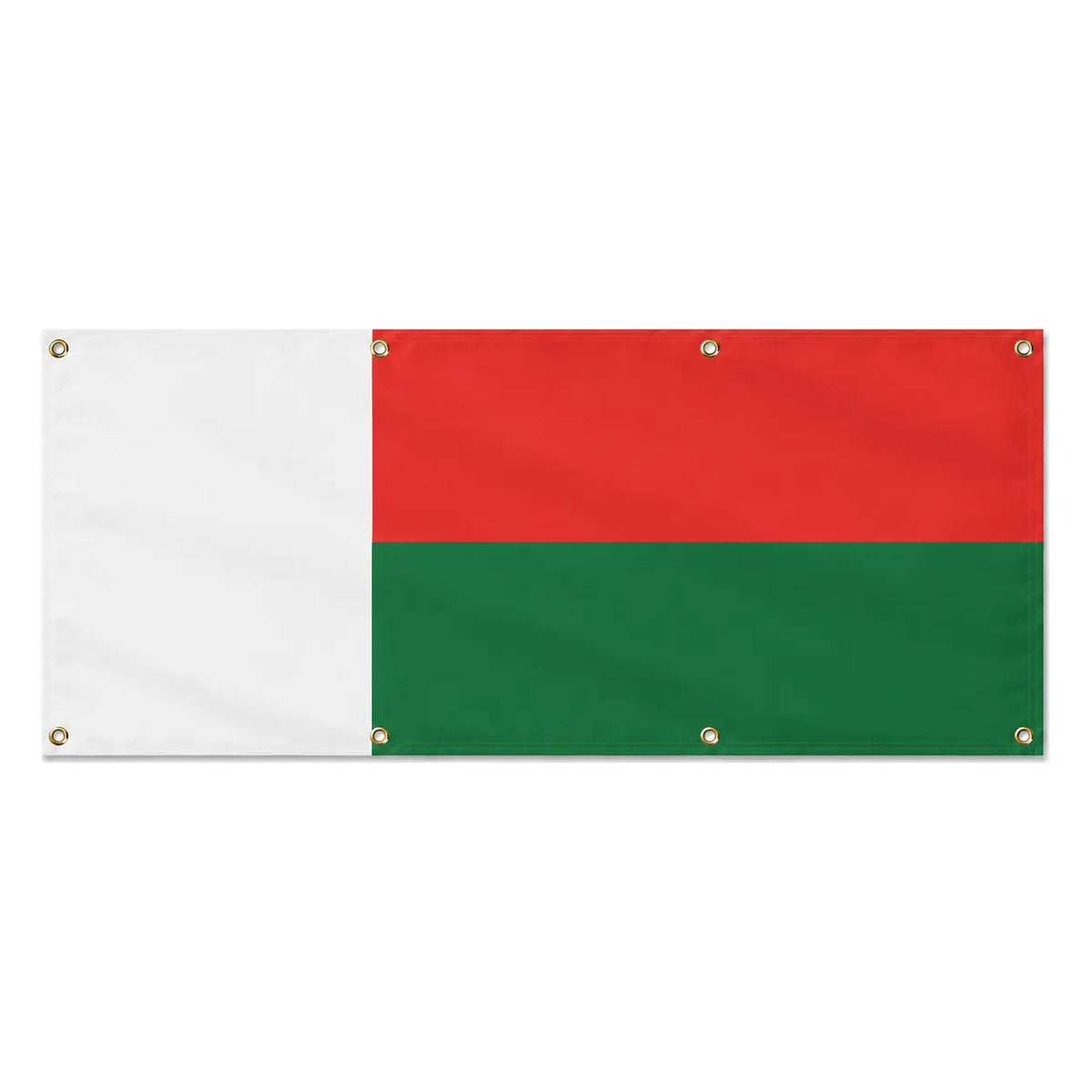 Drapeau madagascar polyester résistant avec œillets robustes