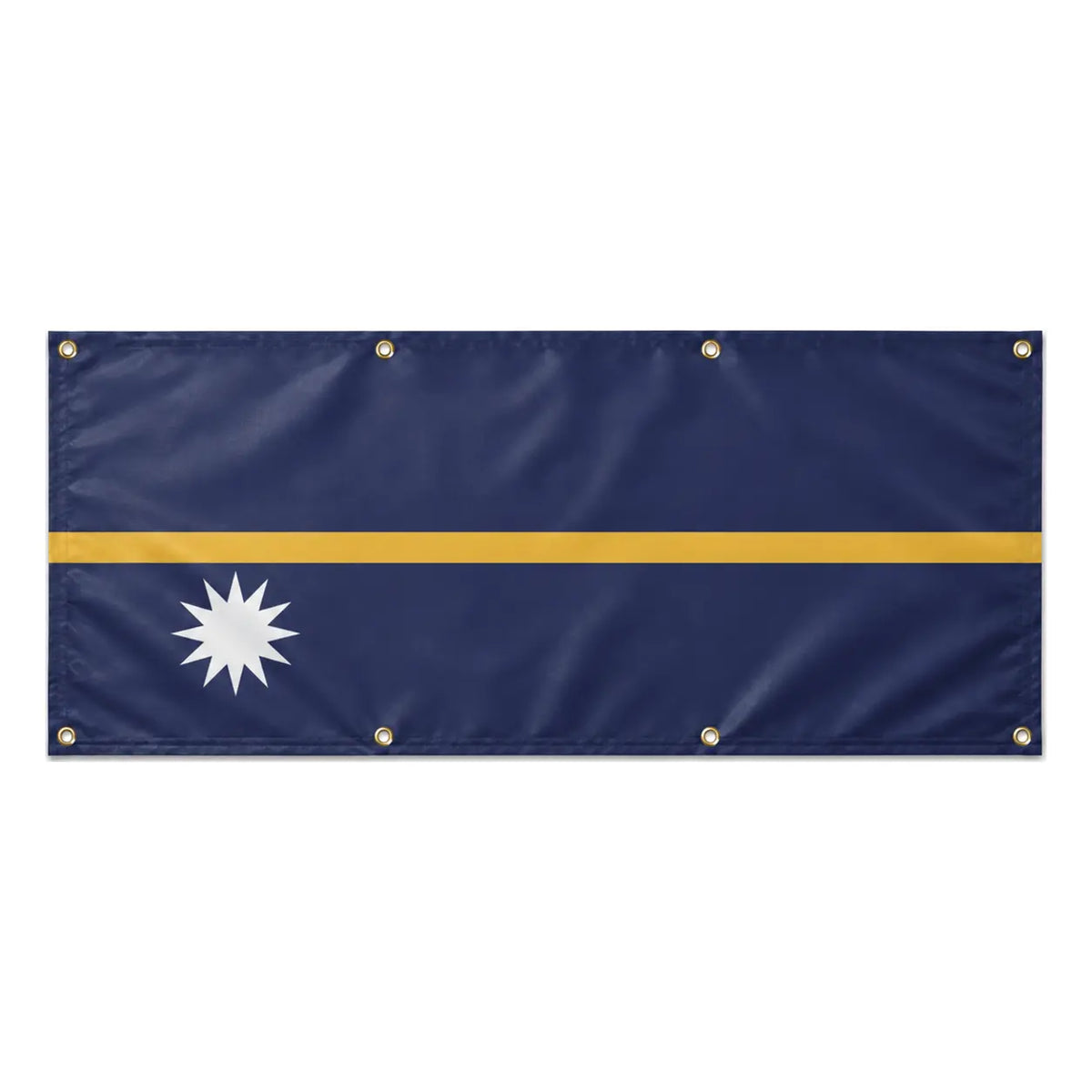 Drapeau nauru polyester résistant usage extérieur durable