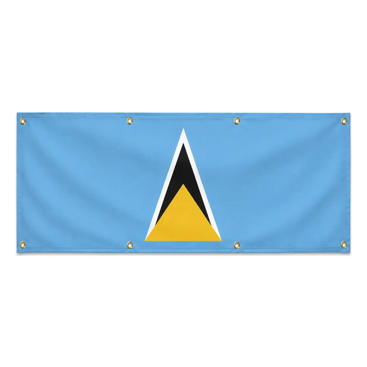 Drapeau sainte-lucie polyester résistant aux intempéries
