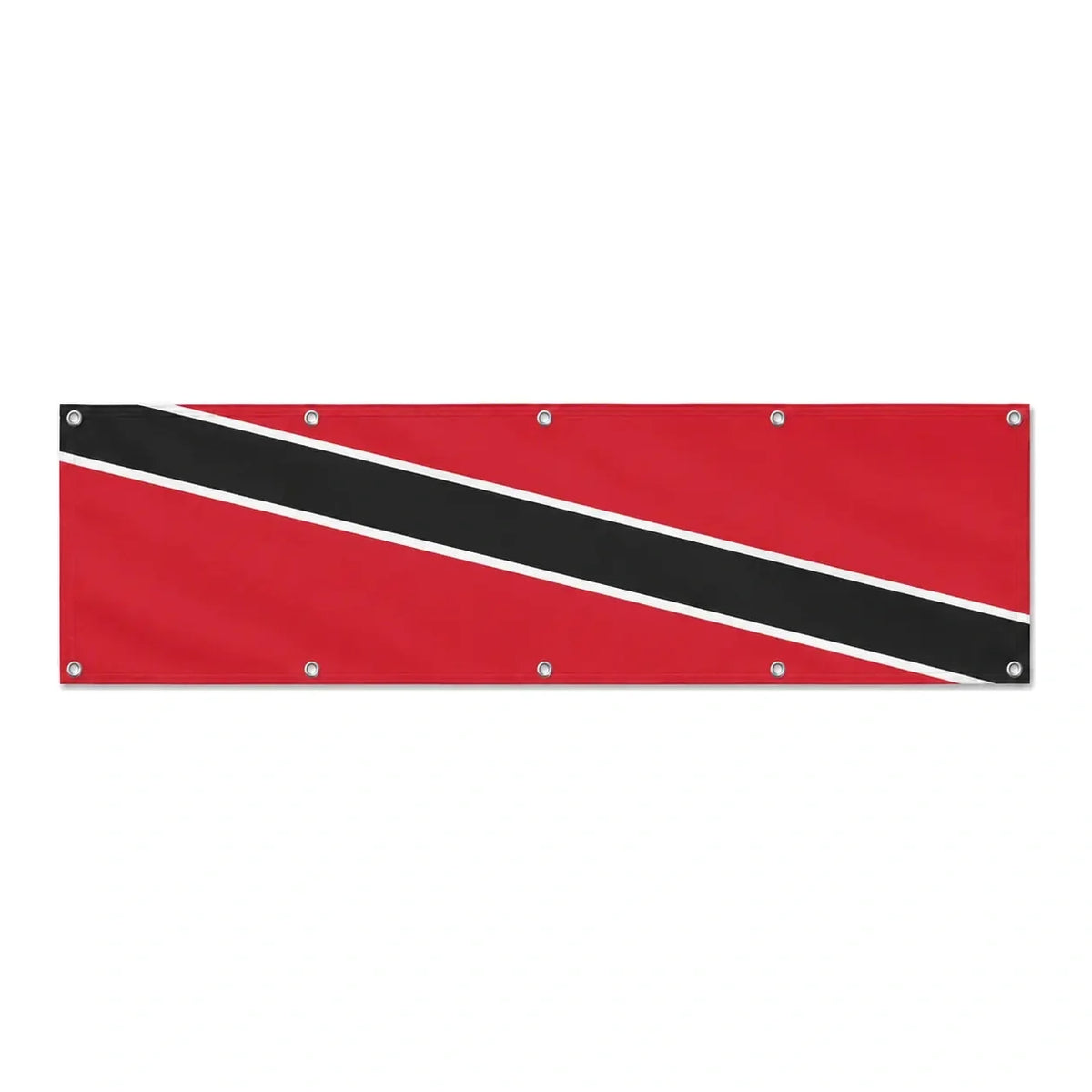 Drapeau de Trinité-et-Tobago grand format XL en polyester avec dix œillets