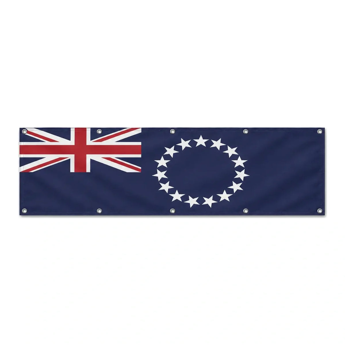Drapeau des îles Cook grand format XL en polyester avec dix œillets