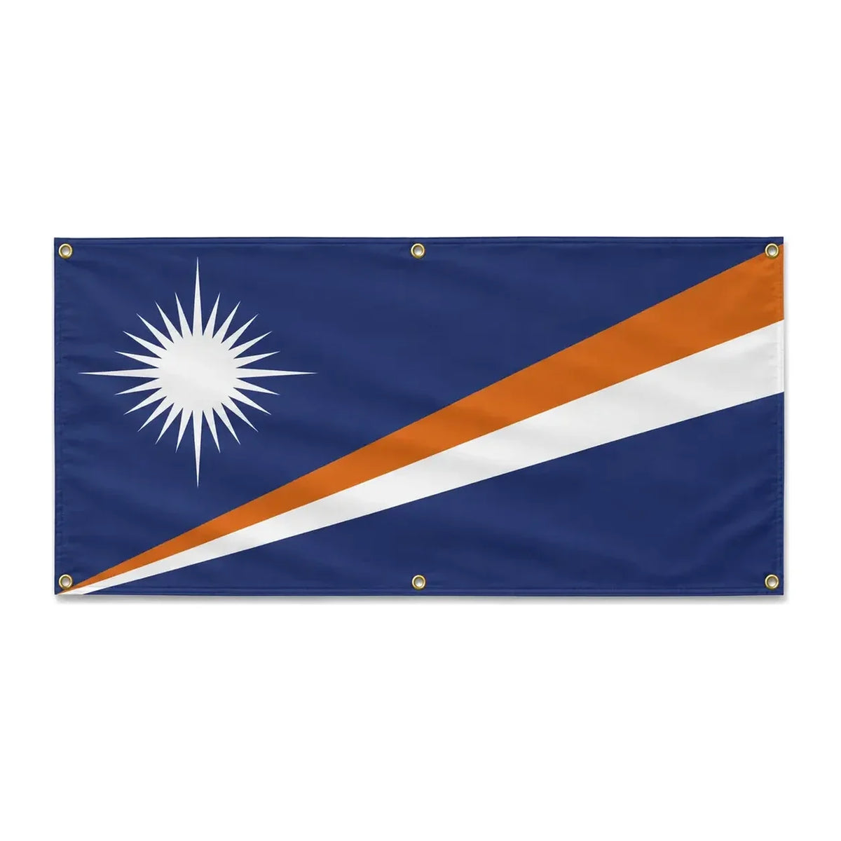 Drapeau îles marshall polyester résistant usage extérieur