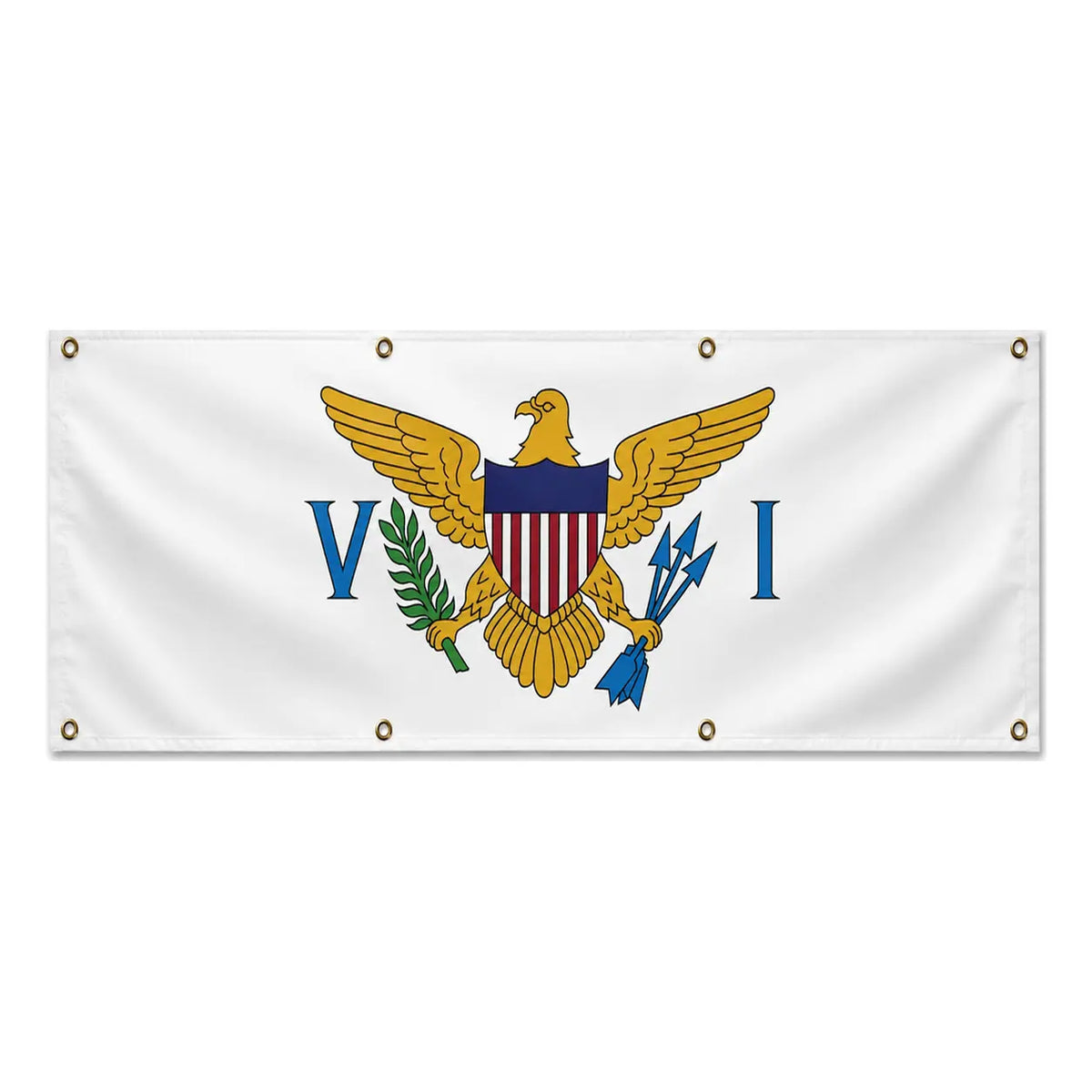 Drapeau îles vierges us polyester résistant aux intempéries