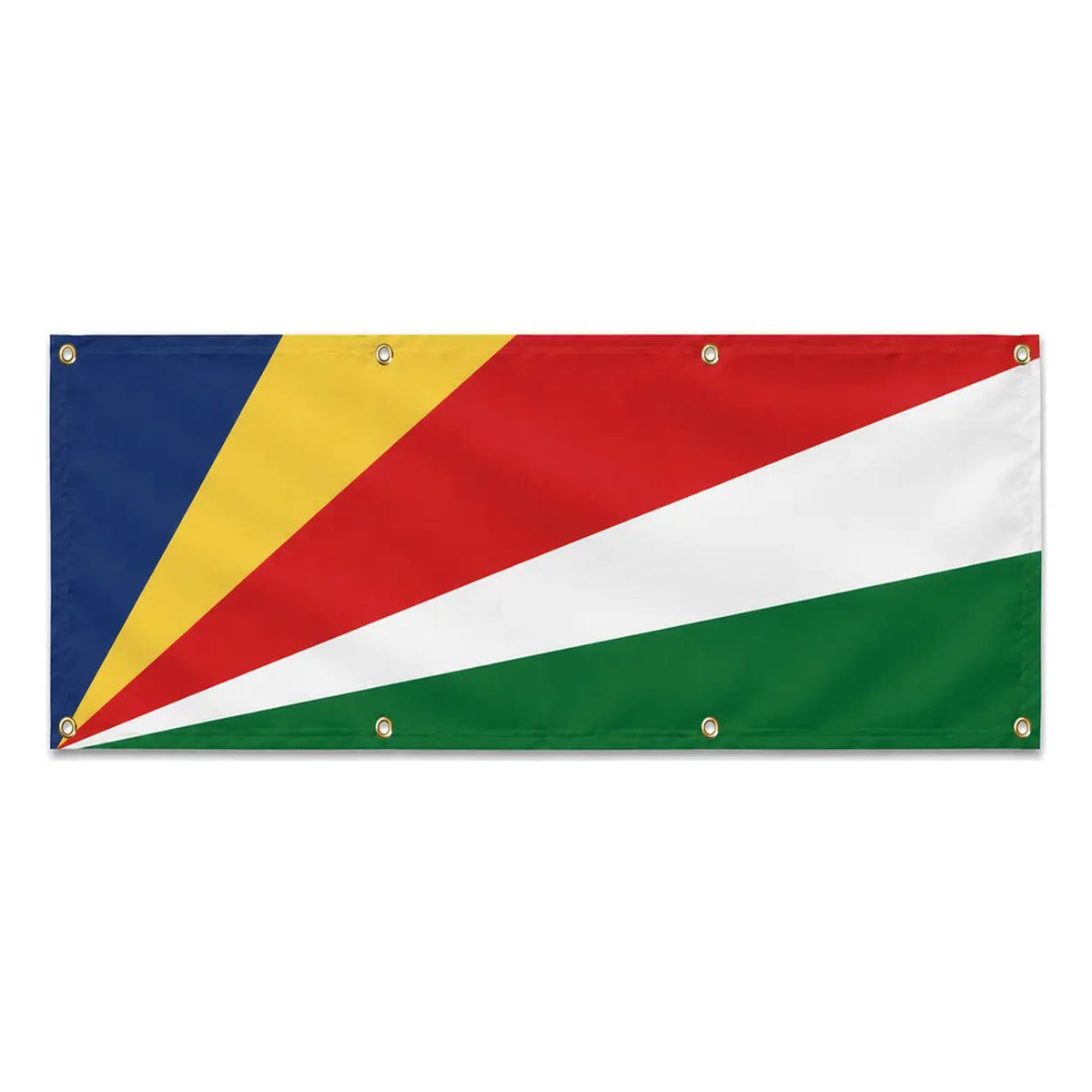 Drapeau seychelles en polyester résistant avec œillets
