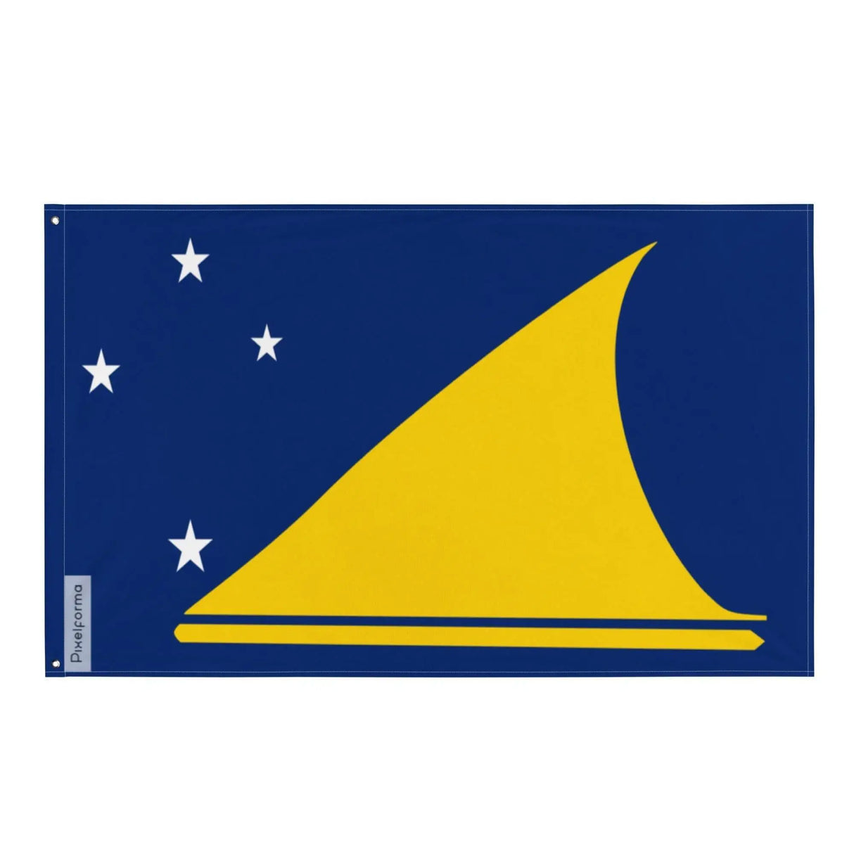 Drapeau tokelau polyester résistant avec œillets à gauche