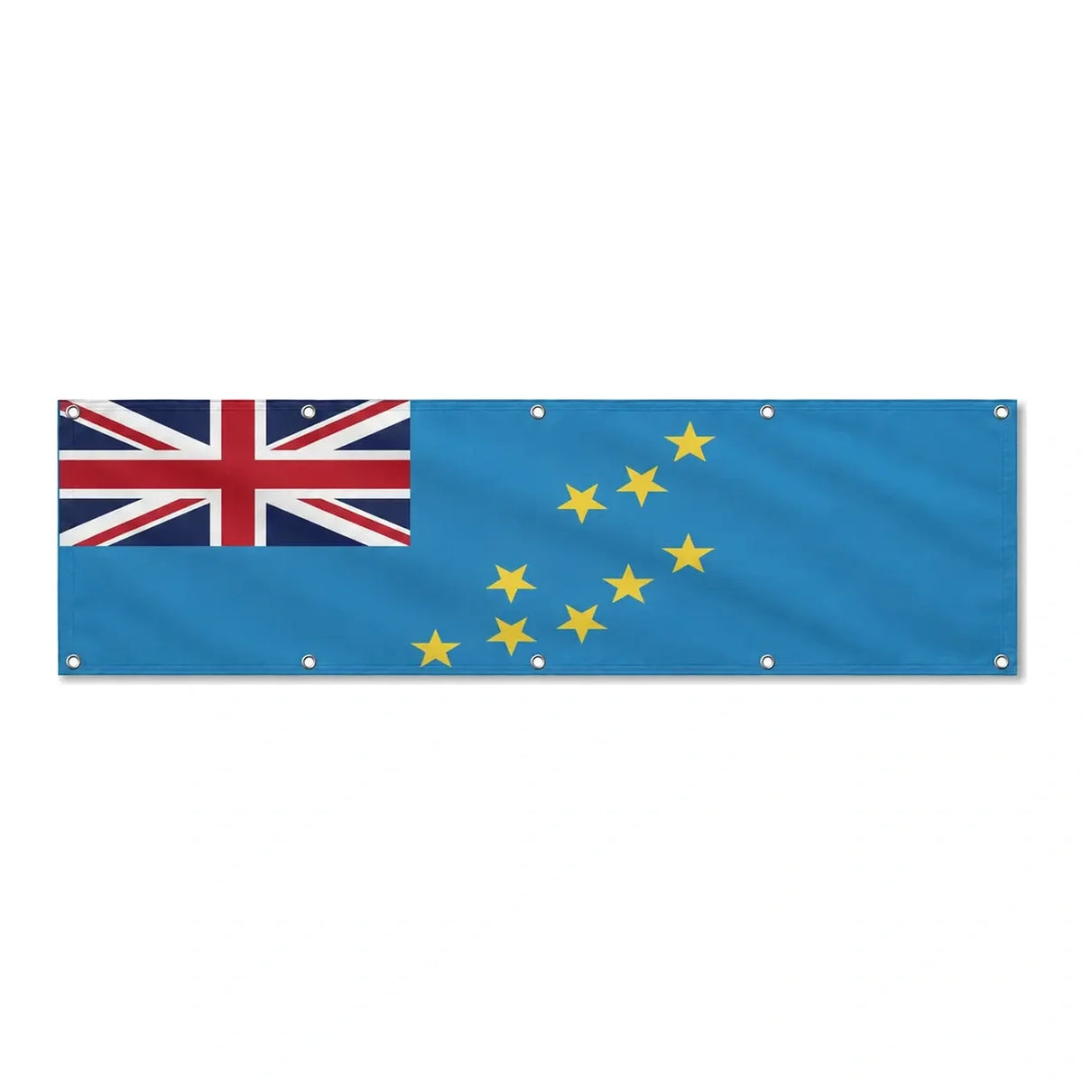 Drapeau des Tuvalu grand format XL en polyester avec dix œillets