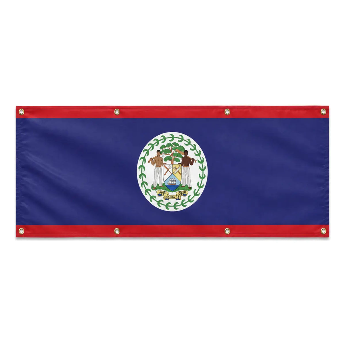 Drapeau belize polyester résistant usage extérieur prolongé