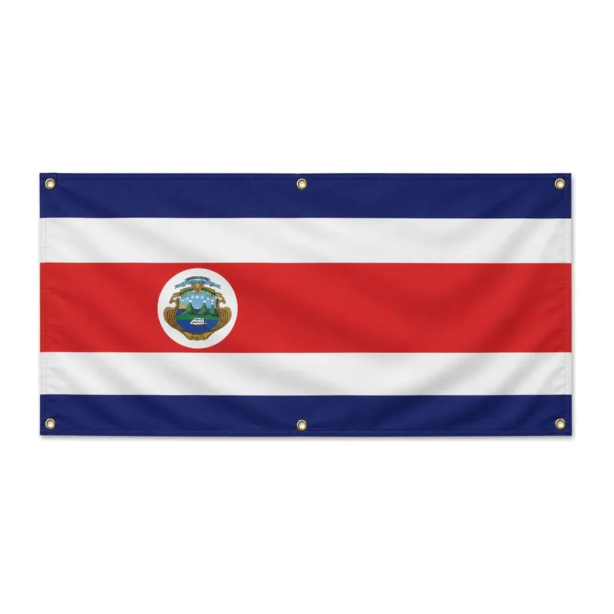 Drapeau costa rica en polyester résistant aux intempéries