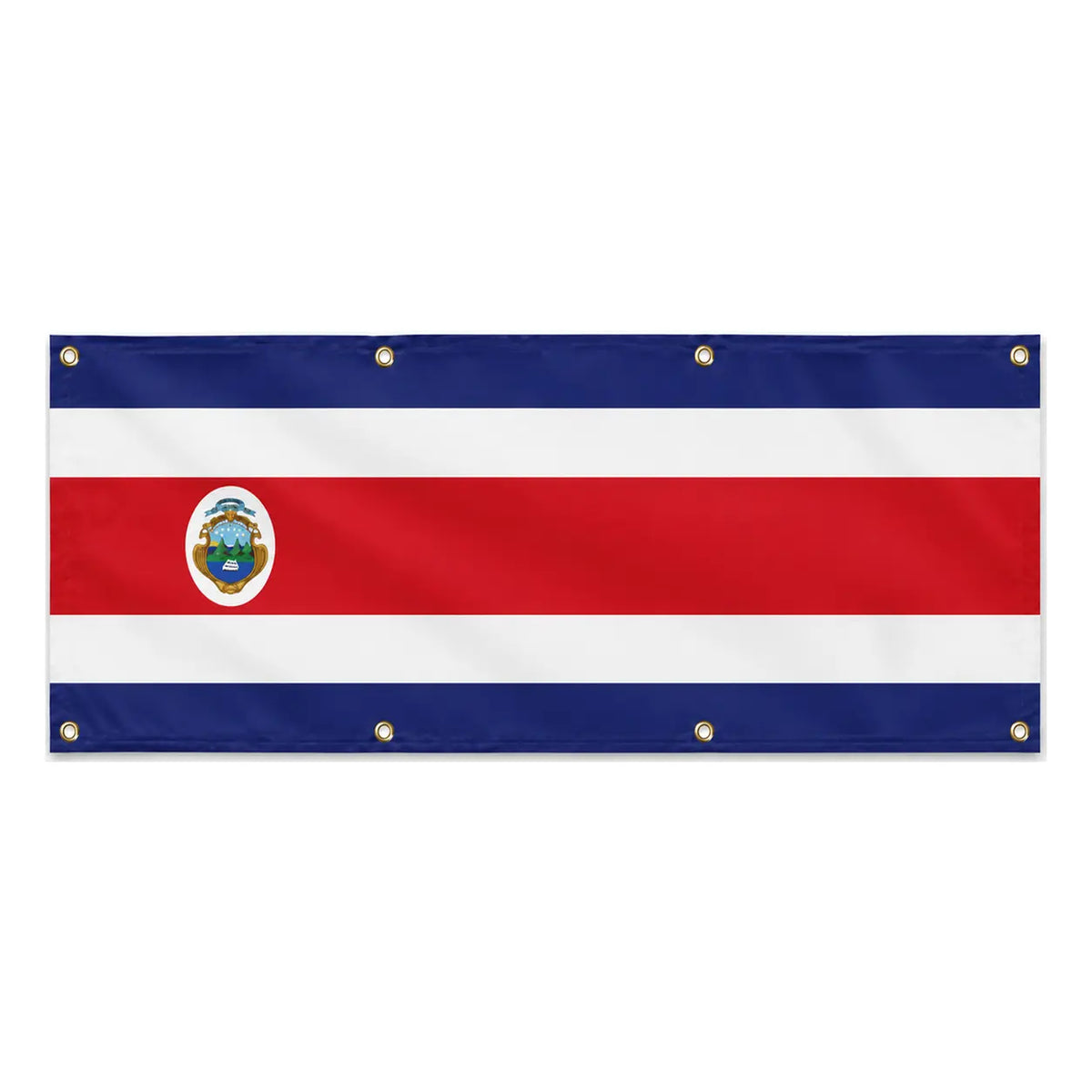 Drapeau costa rica en polyester résistant aux intempéries