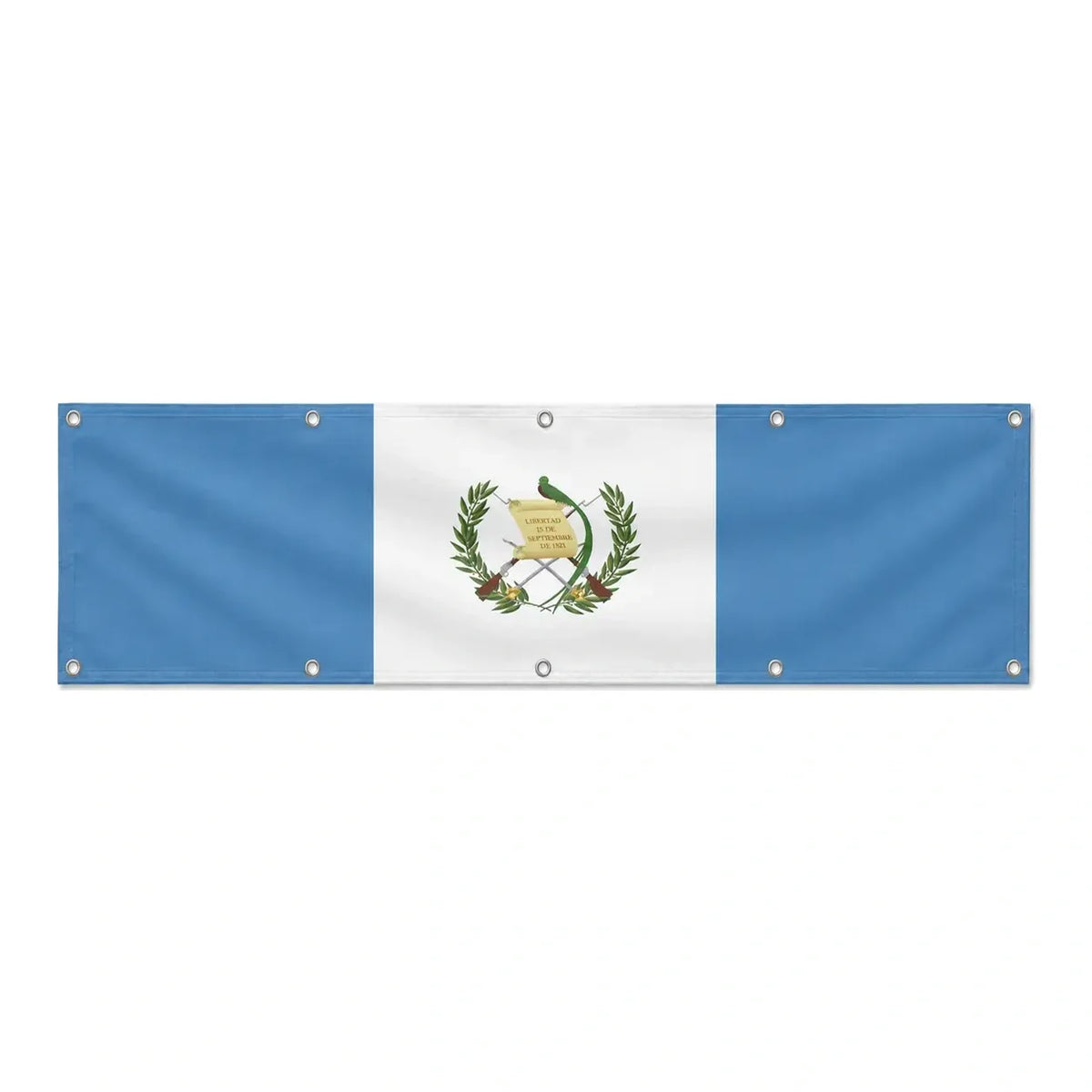 Drapeau du Guatemala grand format XL en polyester avec dix œillets