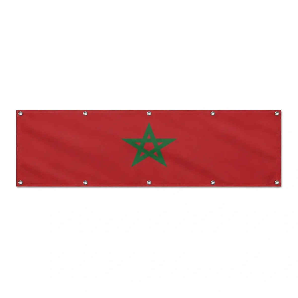 Drapeau du Maroc grand format XL en polyester avec dix œillets
