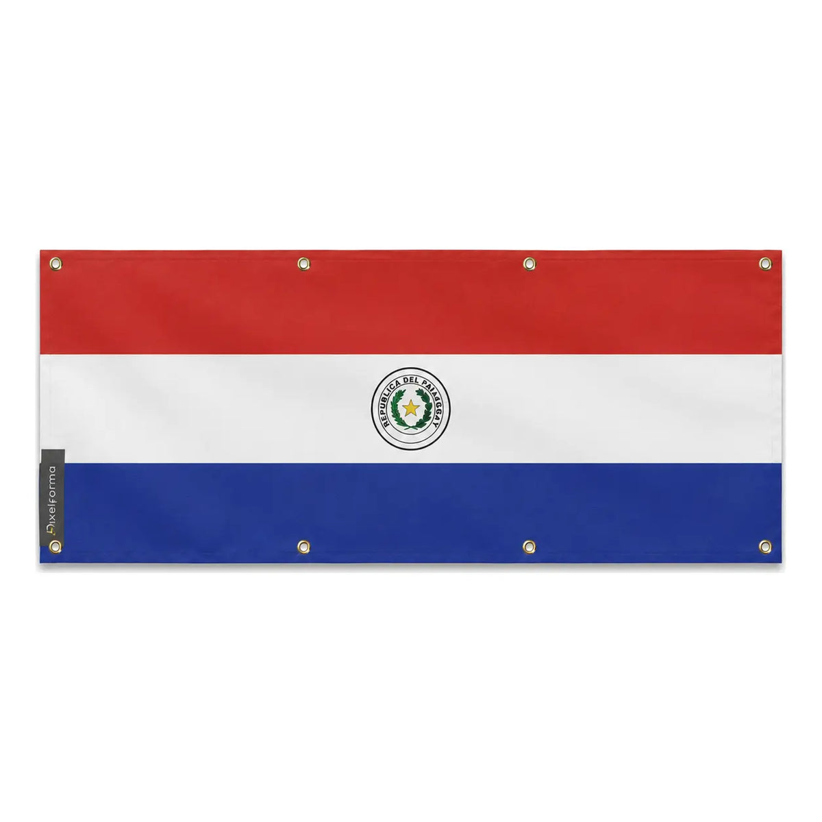 Drapeau paraguay polyester résistant aux intempéries 8 œillets