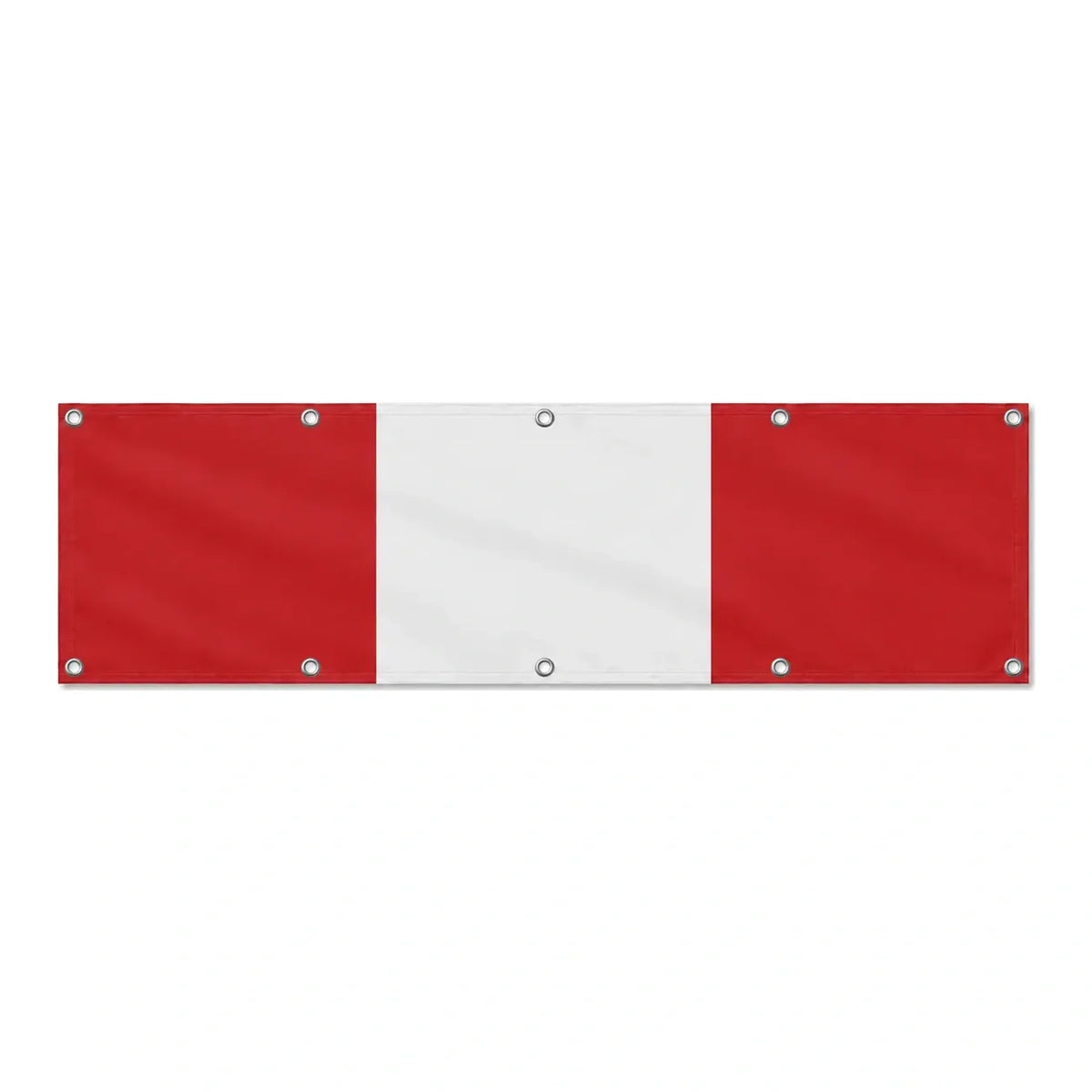 Drapeau du Pérou grand format XL en polyester avec dix œillets