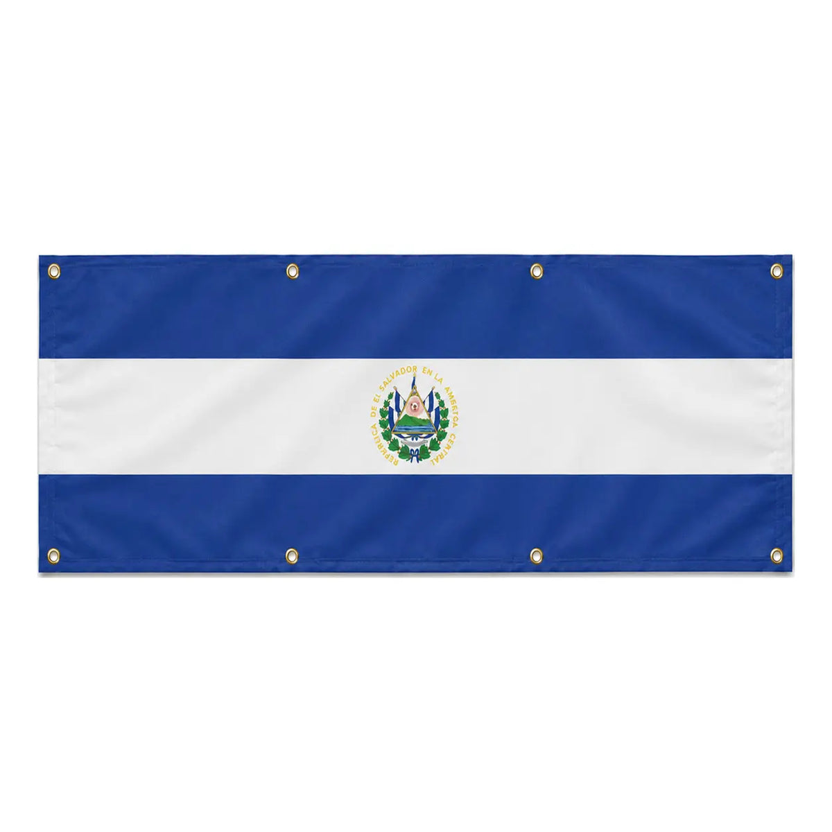 Drapeau salvador en polyester résistant pour extérieur durable