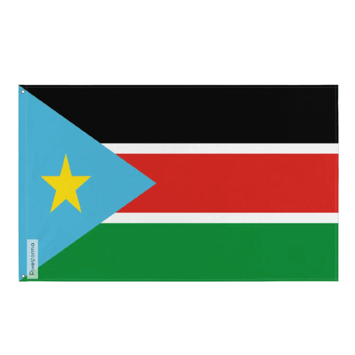Drapeau du soudan sud polyester résistant plusieurs modèles