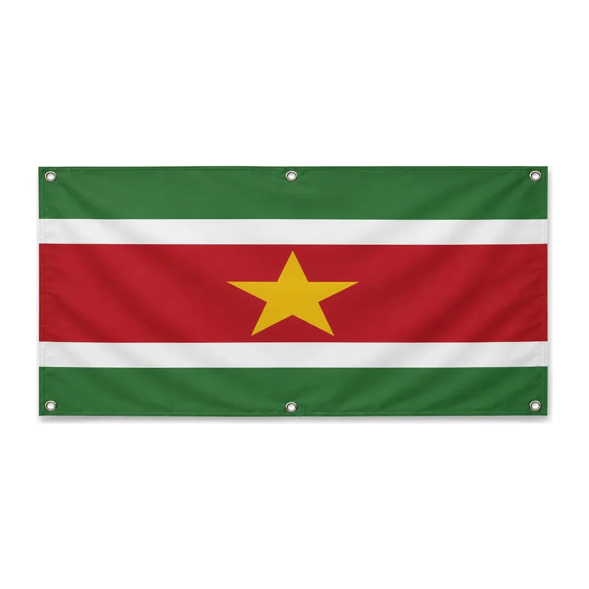 Drapeau suriname polyester résistant pour extérieur durable