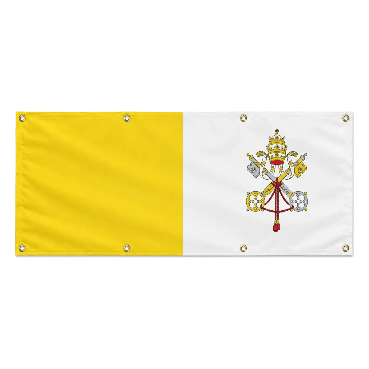 Drapeau vatican polyester résistant aux intempéries 8 œillets