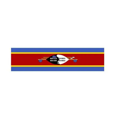 Drapeau eswatini en polyester résistant avec œillets