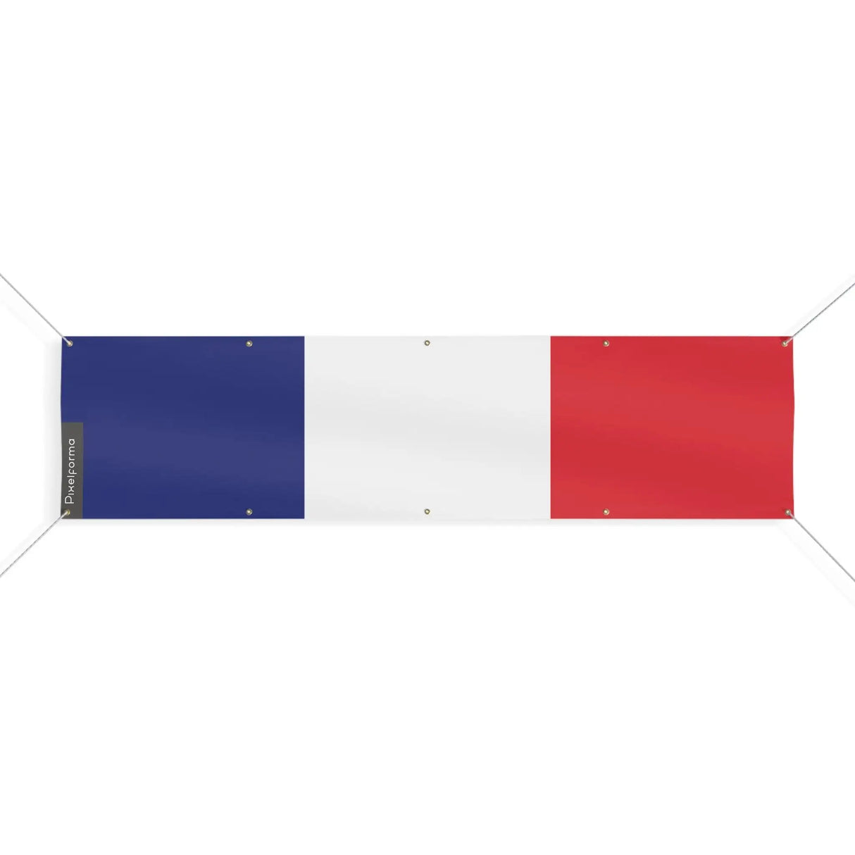 Drapeau france polyester résistant 10 œillets usage extérieur