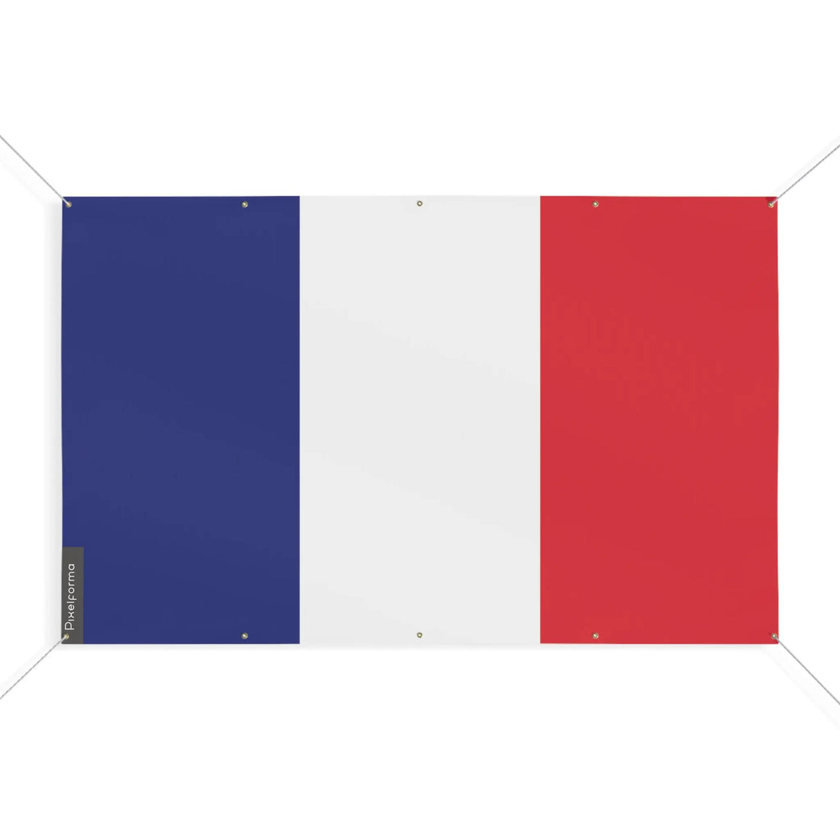 Drapeau france polyester résistant avec œillets solides