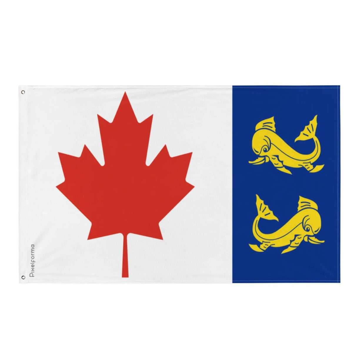 Drapeau garde côtière canadienne polyester œillets à gauche