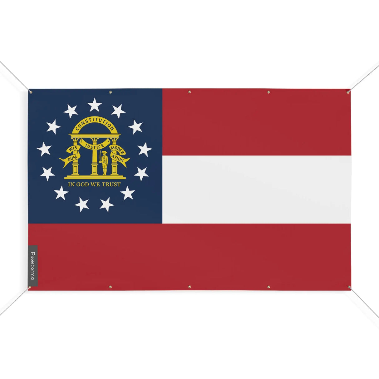 Drapeau géorgie polyester résistant aux intempéries