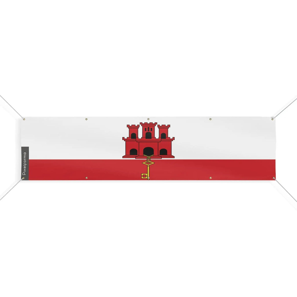 Drapeau gibraltar polyester résistant pour usage extérieur
