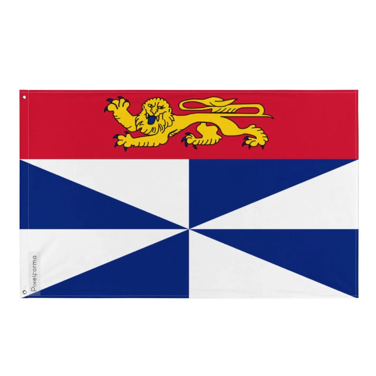 Drapeau gironde polyester résistant avec œillets à gauche