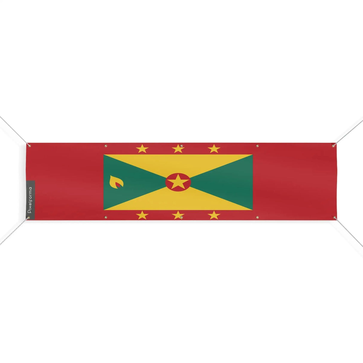 Drapeau grenade en polyester résistant aux intempéries