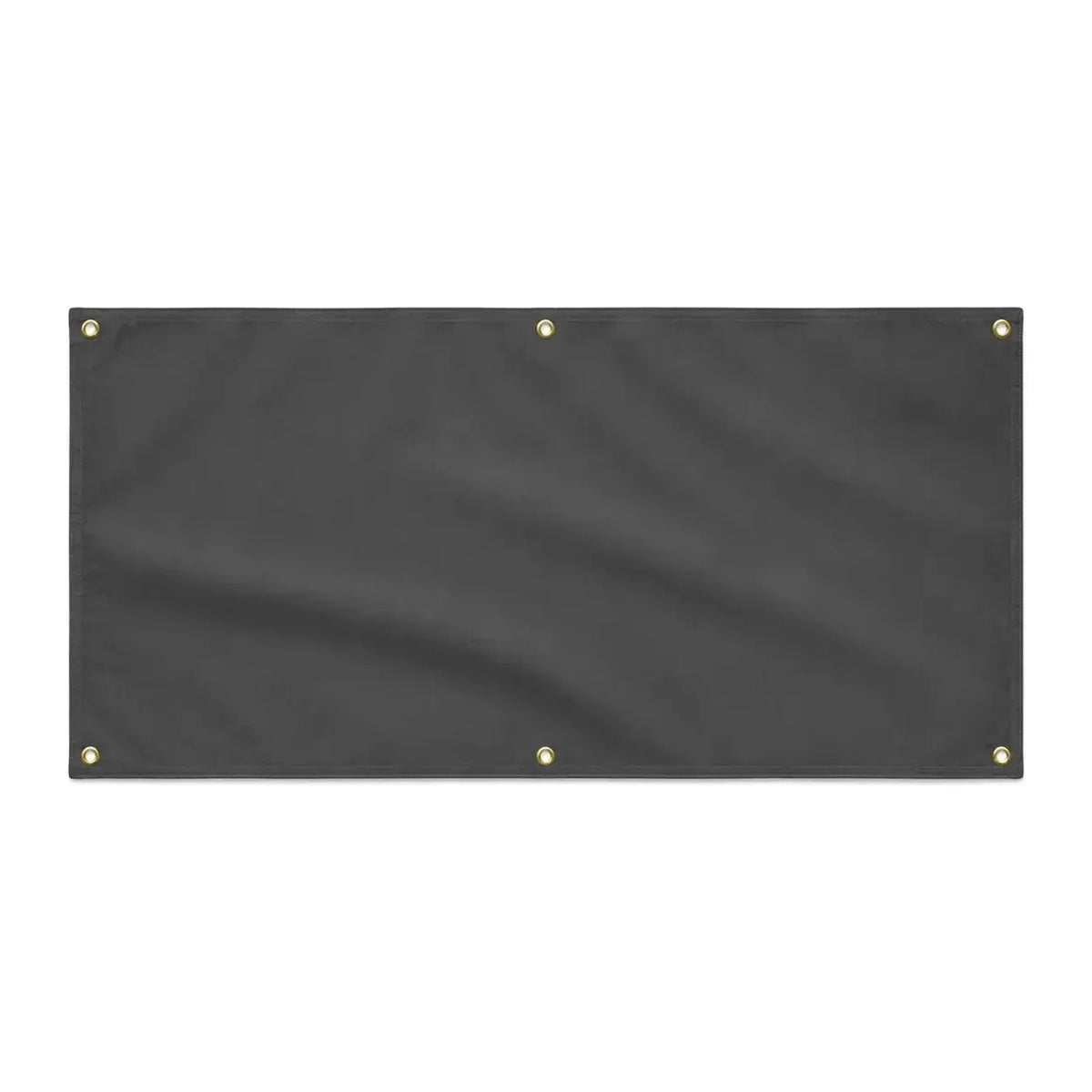 Drapeau gris noir résistant en polyester pour extérieur