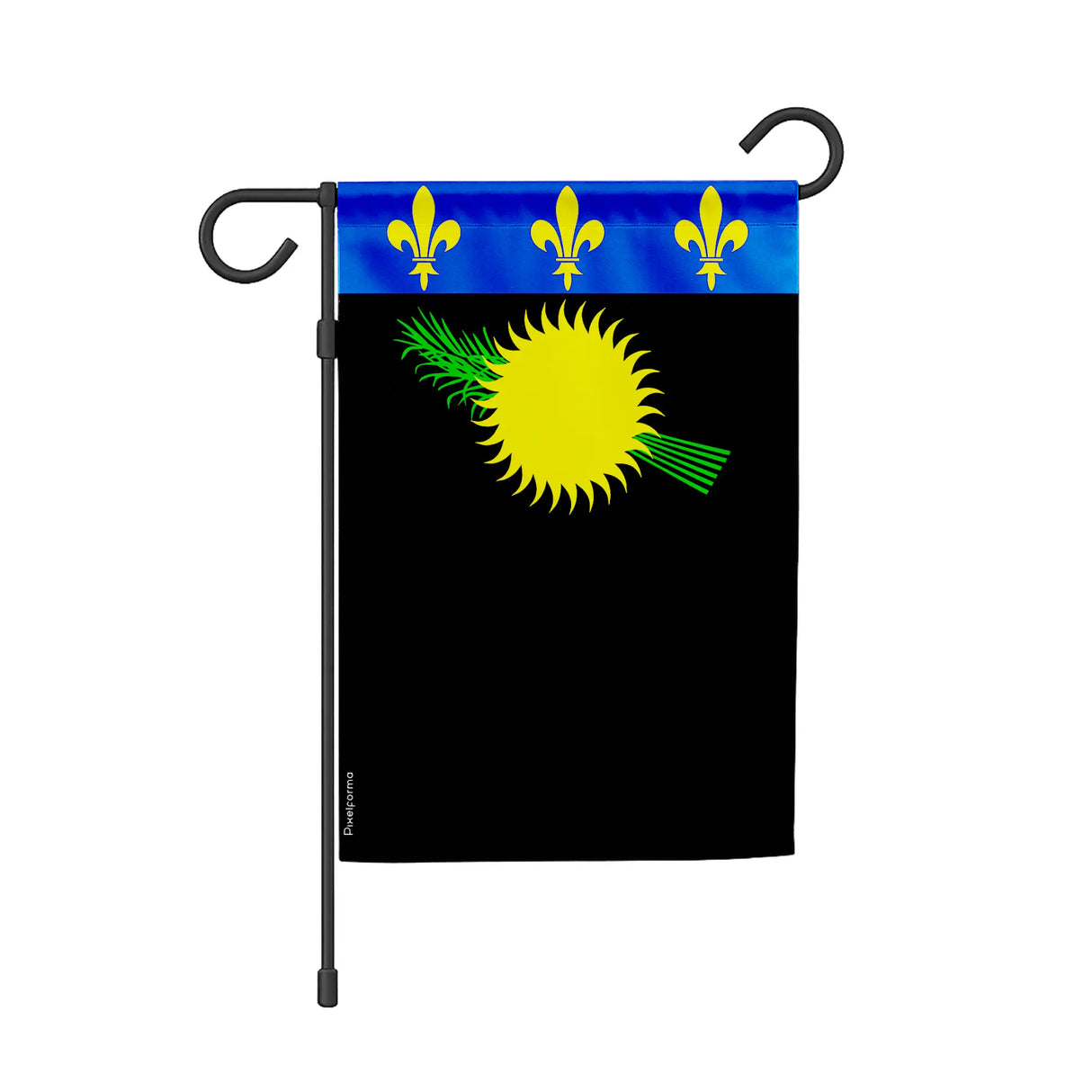 Drapeau guadeloupe horizontal en polyester résistant