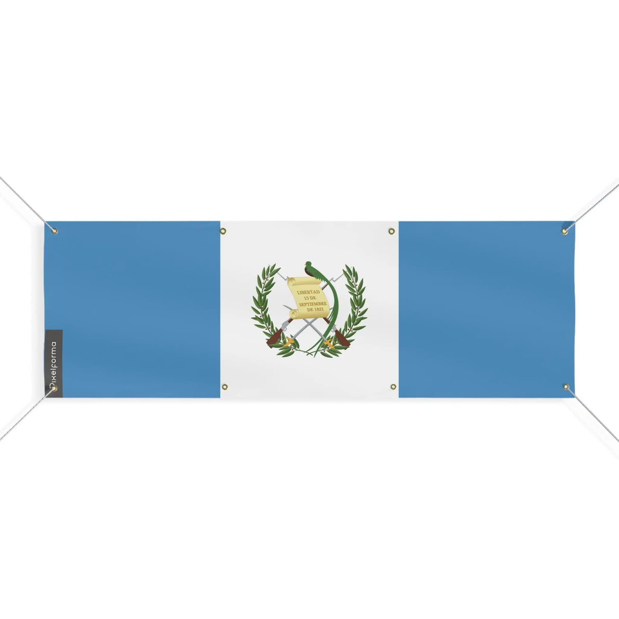 Drapeau guatemala polyester résistant 8 œillets extérieur
