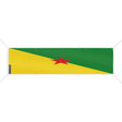 Drapeau guyane polyester résistant œillets usage extérieur