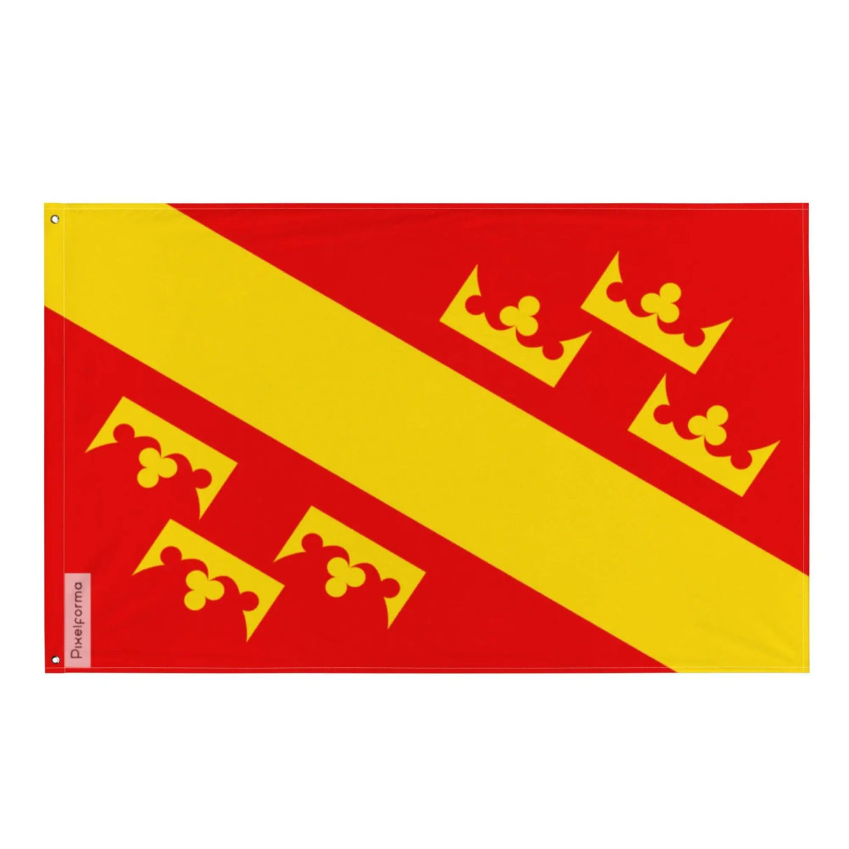 Drapeau haut-rhin polyester résistant double ourlet oeillets