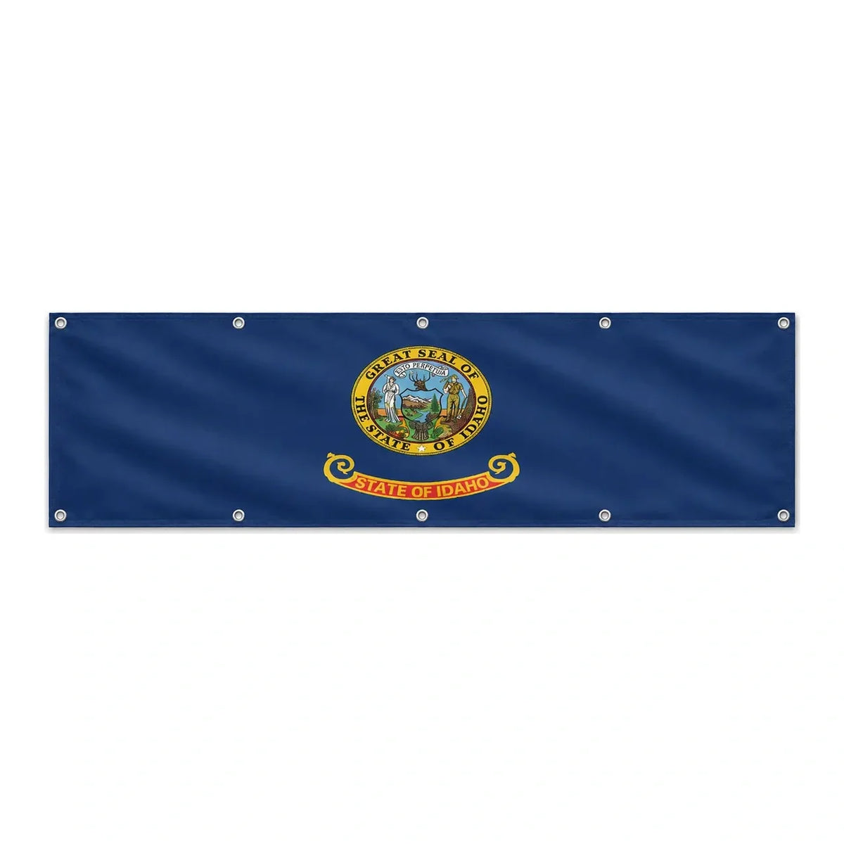 Drapeau de l'Idaho grand format XL en polyester avec dix œillets